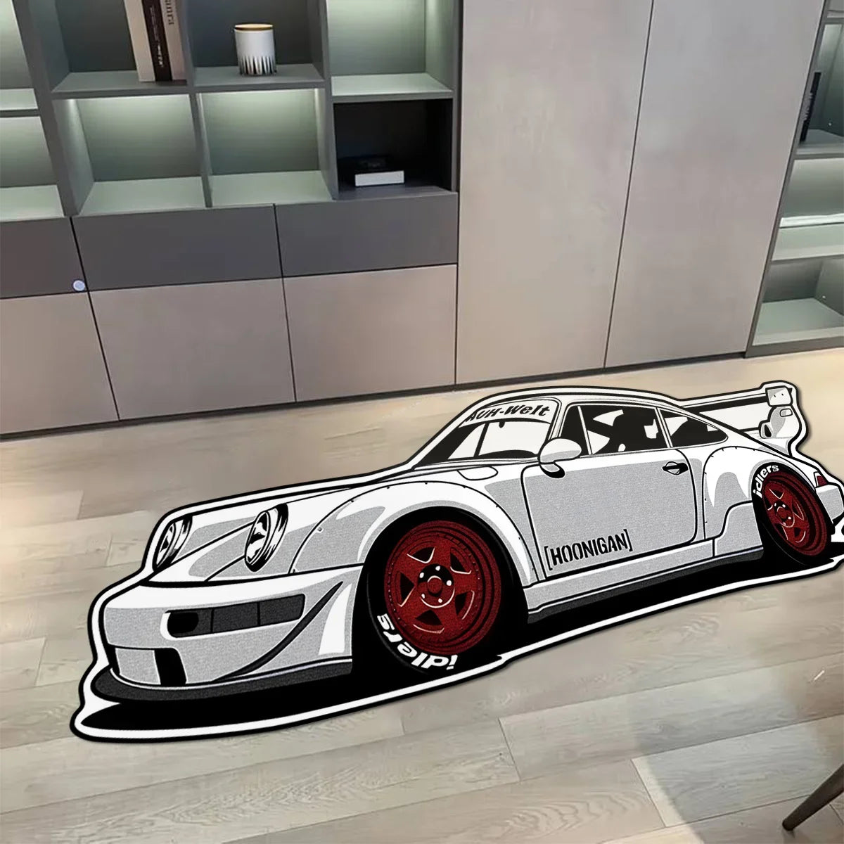 Hoonigan Inspired German Race Car Rug
