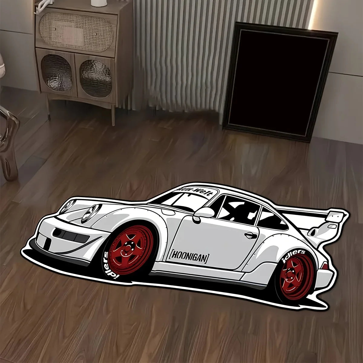 Hoonigan Inspired German Race Car Rug