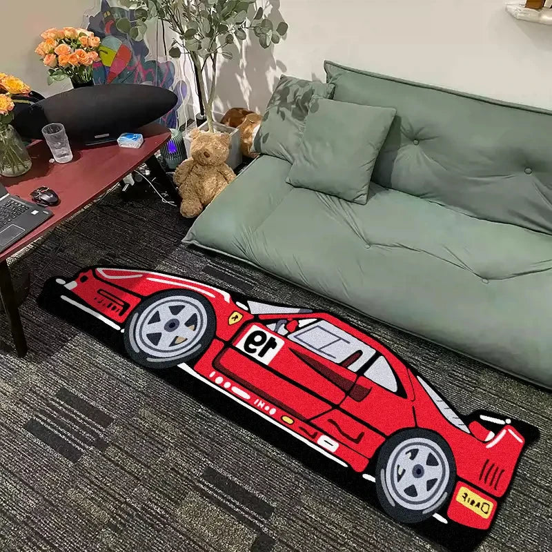Italian Vintage Car Inspired Rug