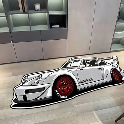 Hoonigan Inspired German Race Car Rug