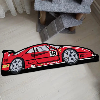Italian Vintage Car Inspired Rug