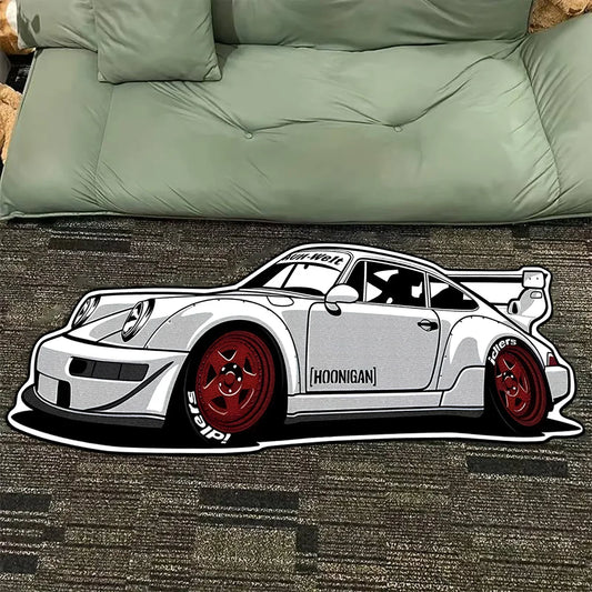 Hoonigan Inspired German Race Car Rug
