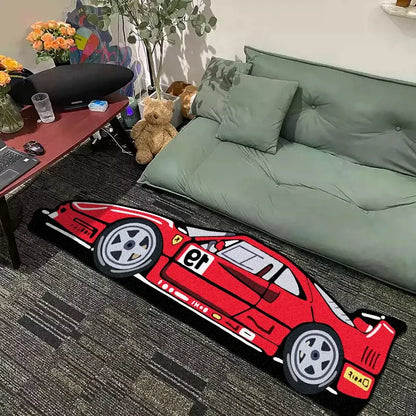 Italian Vintage Car Inspired Rug