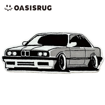 Trend retro car carpet personalized creative home e-sports room bedside blanket